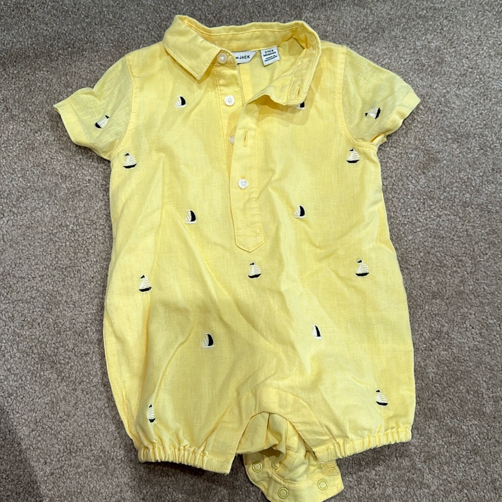 3-6 month Janie and Jack preppy onsie